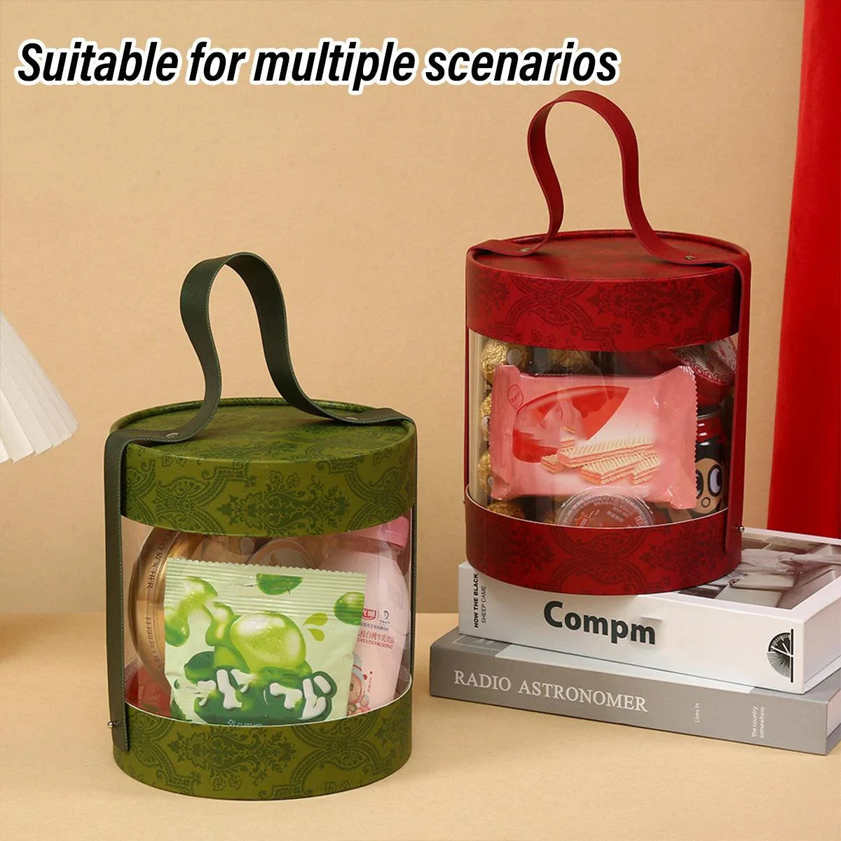 Transparent Bucket Cookie Boxes 10PCS
