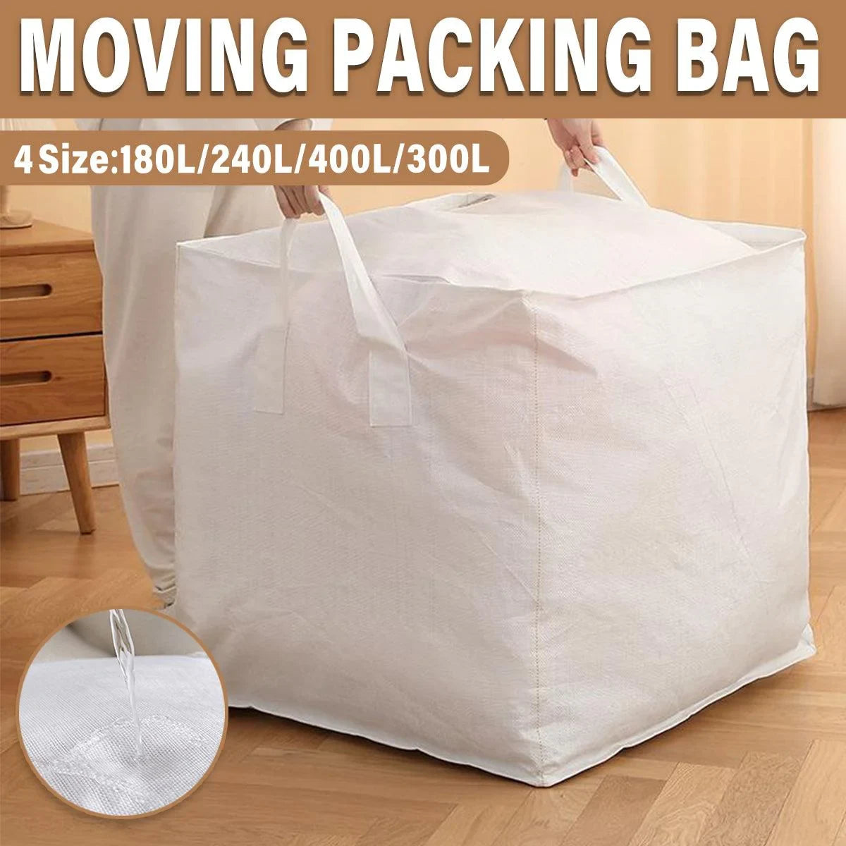 Large Capacity Moving Bag Packing Organizer Tote 1Pack
