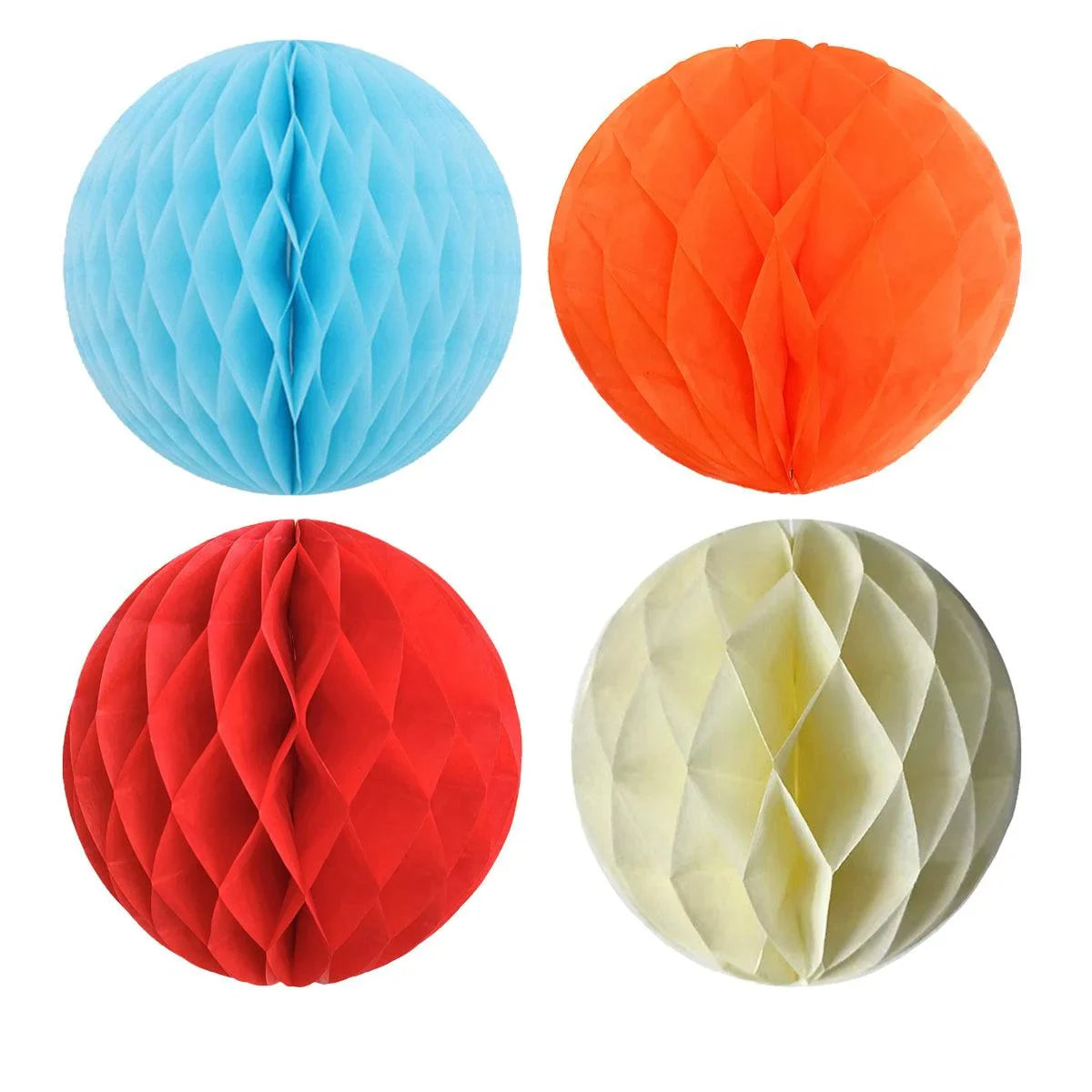 Honeycomb Tissue Paper Ball Party Decorations 10PCS