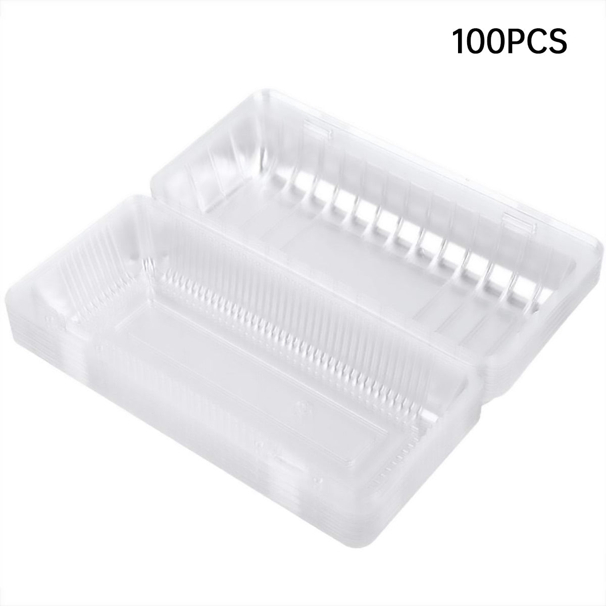 100PCS Disposable Transparent Food Grade Cake Pastry Takeaway Boxes