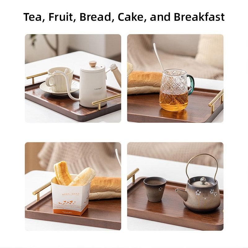 Rectangular Wooden Tea Tray 1Pack