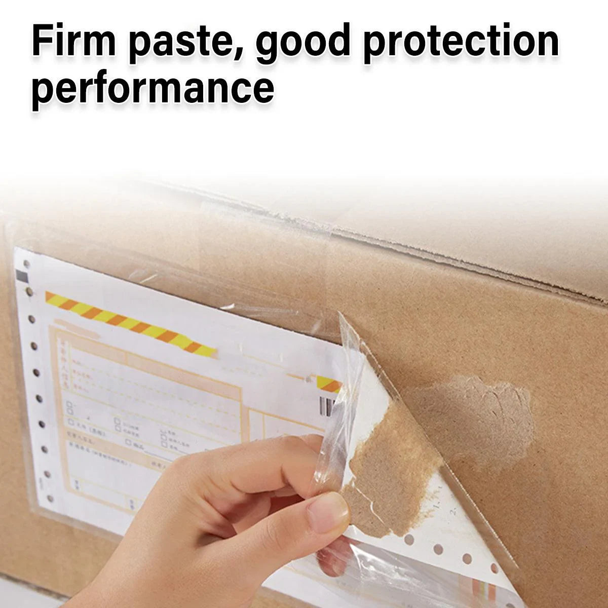 Transparent Plastic Zip Lock Bags Packing List Envelopes 100PCS