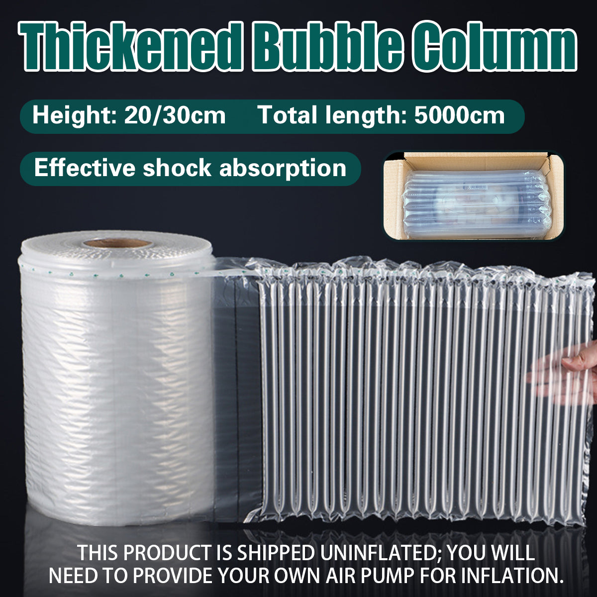 Thickened Bubble Column Shockproof Protective Packaging Roll