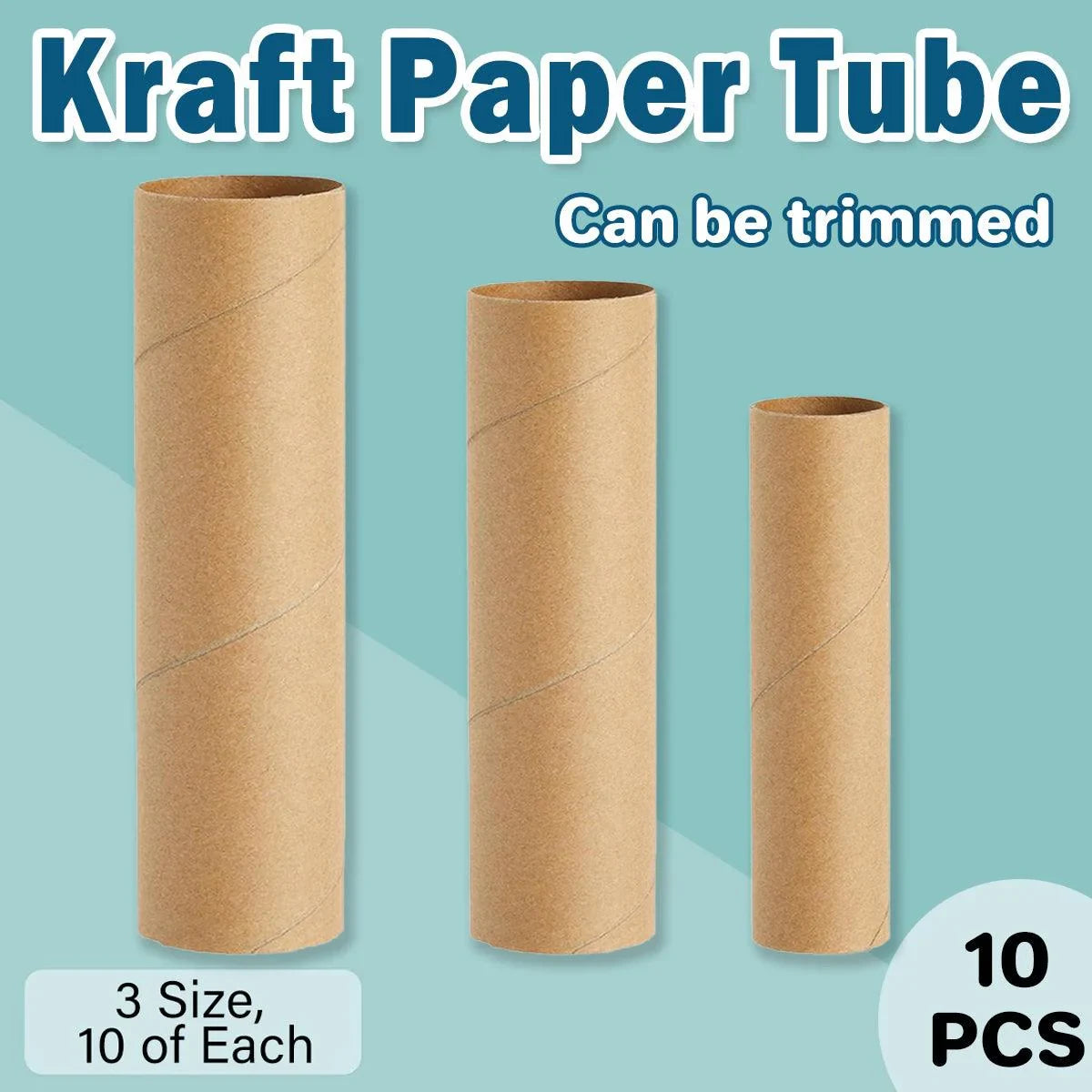 Kraft Paper Round Poster Packaging Tubes 10PCS