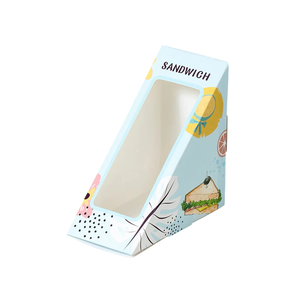 Triangle Sandwich Boxes Kraft Packing 100PCS