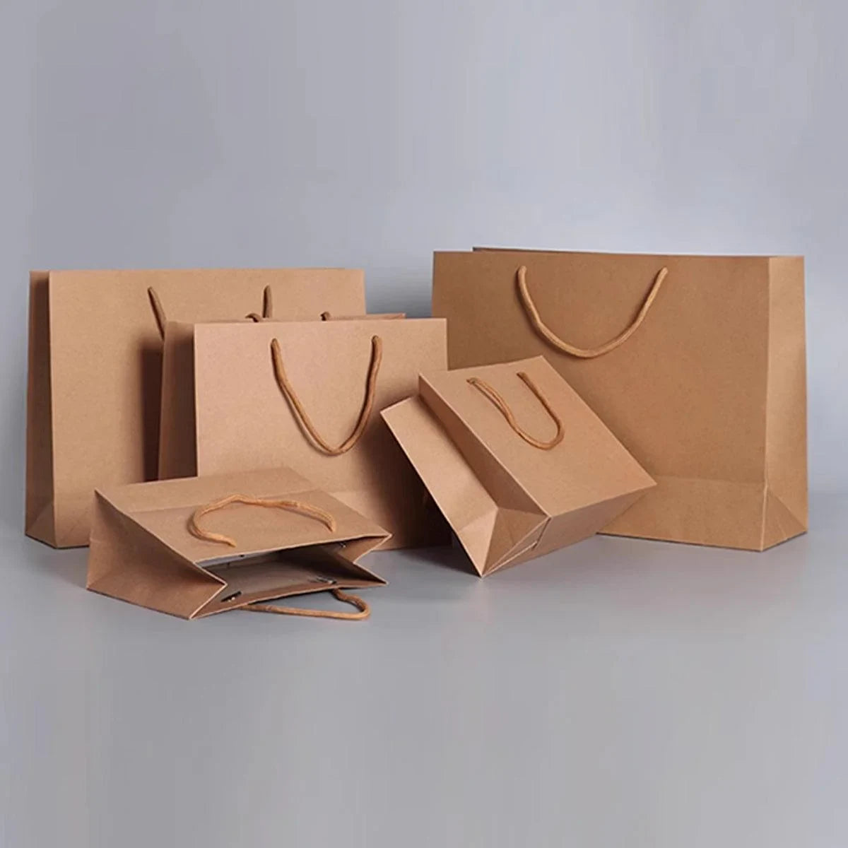 Paper Gift Bags Kraft Handbag 25PCS