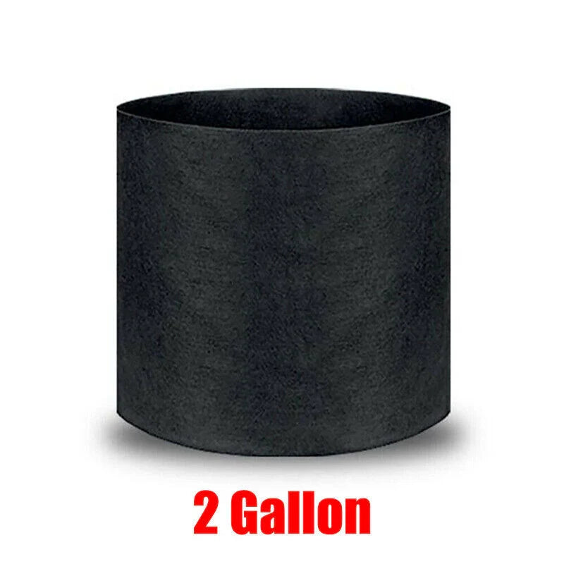 Plant Grow Pots Breathable Planter Bags 10PCS 6Sizes Black