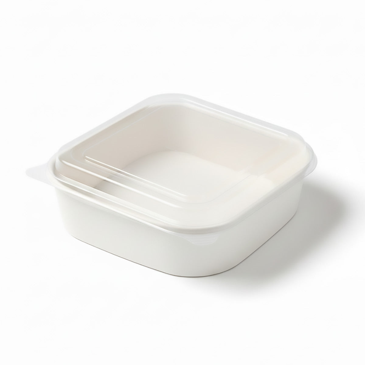 50PCS Disposable Square Food Containers with Lids 750ml Leak-Proof Kraft
