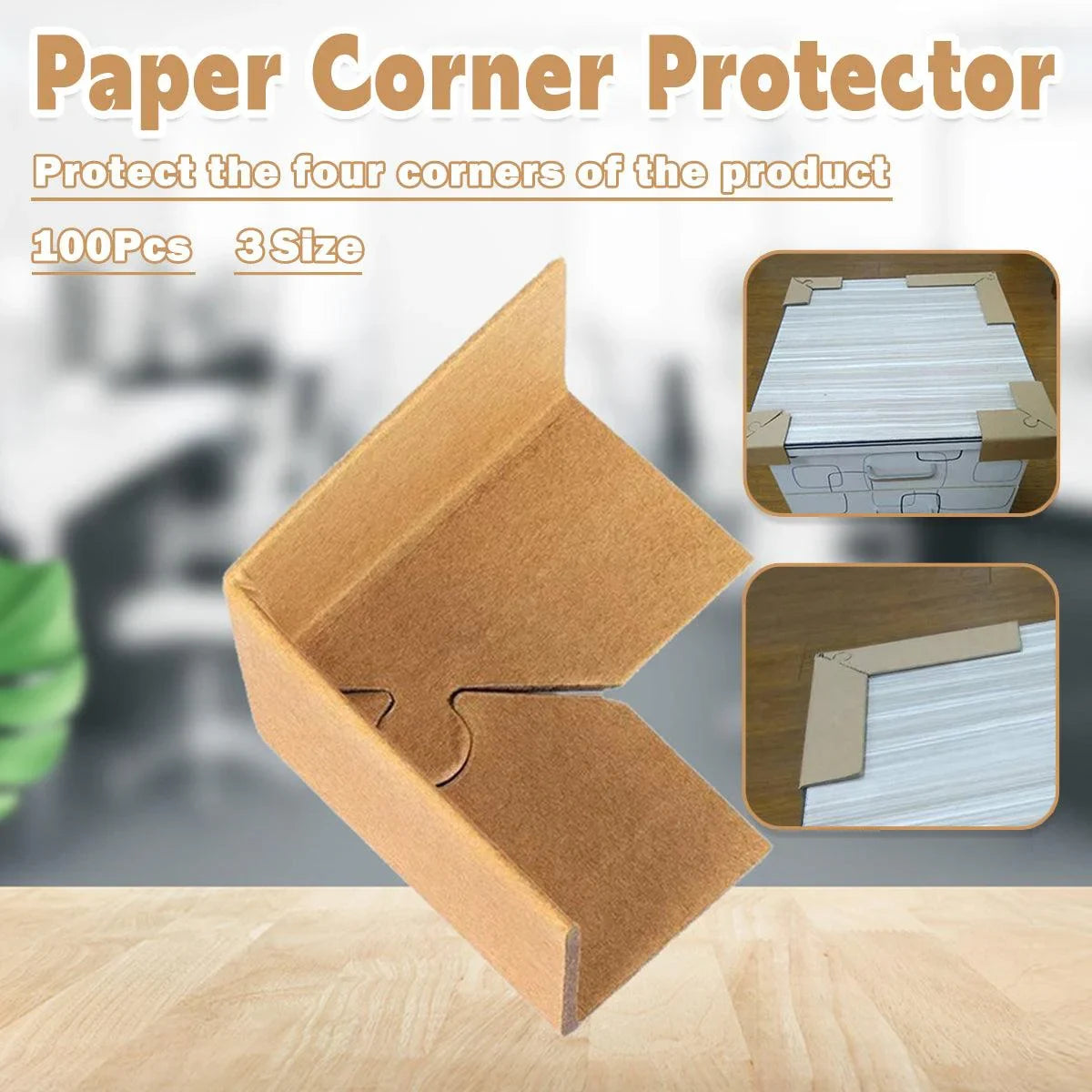Kraft Paper Corner Protector Packing Supplies 100PCS