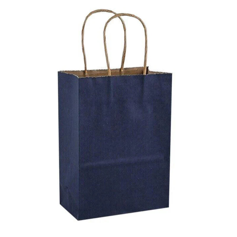 Kraft Carry Shopping Paper Bags 20PCS 12Colours