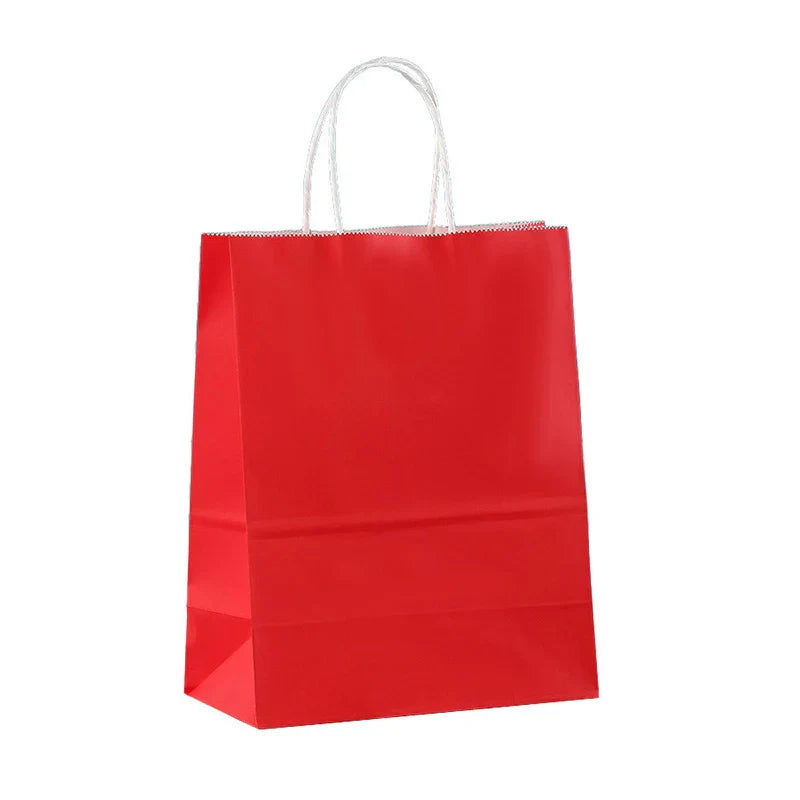 Kraft Carry Shopping Paper Bags 20PCS 12Colours
