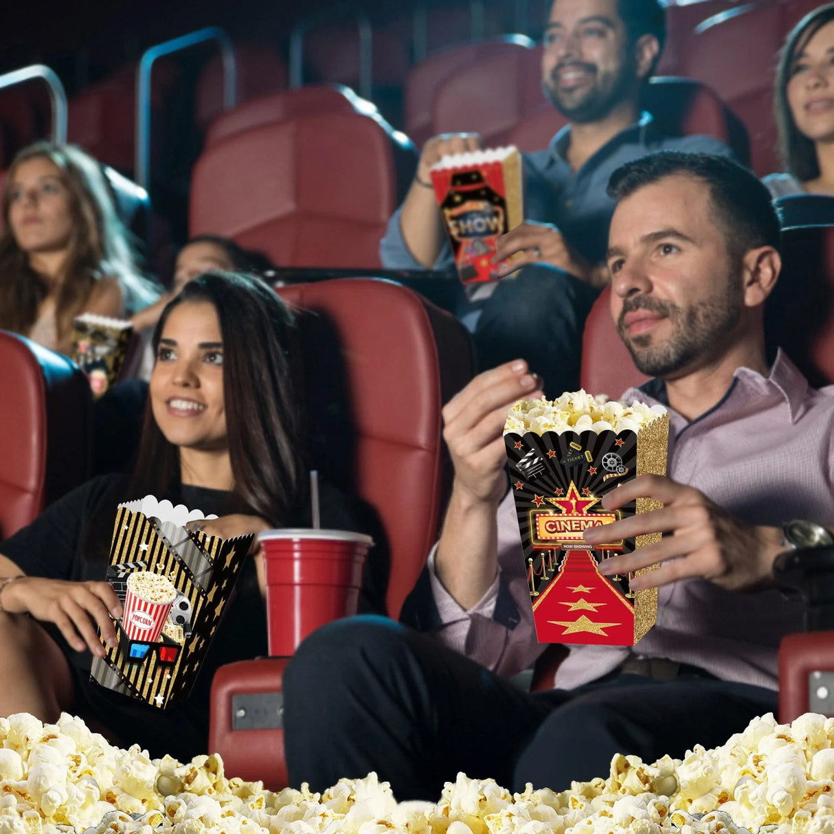  Upgrade your movie night experience with our Popcorn Box Set.