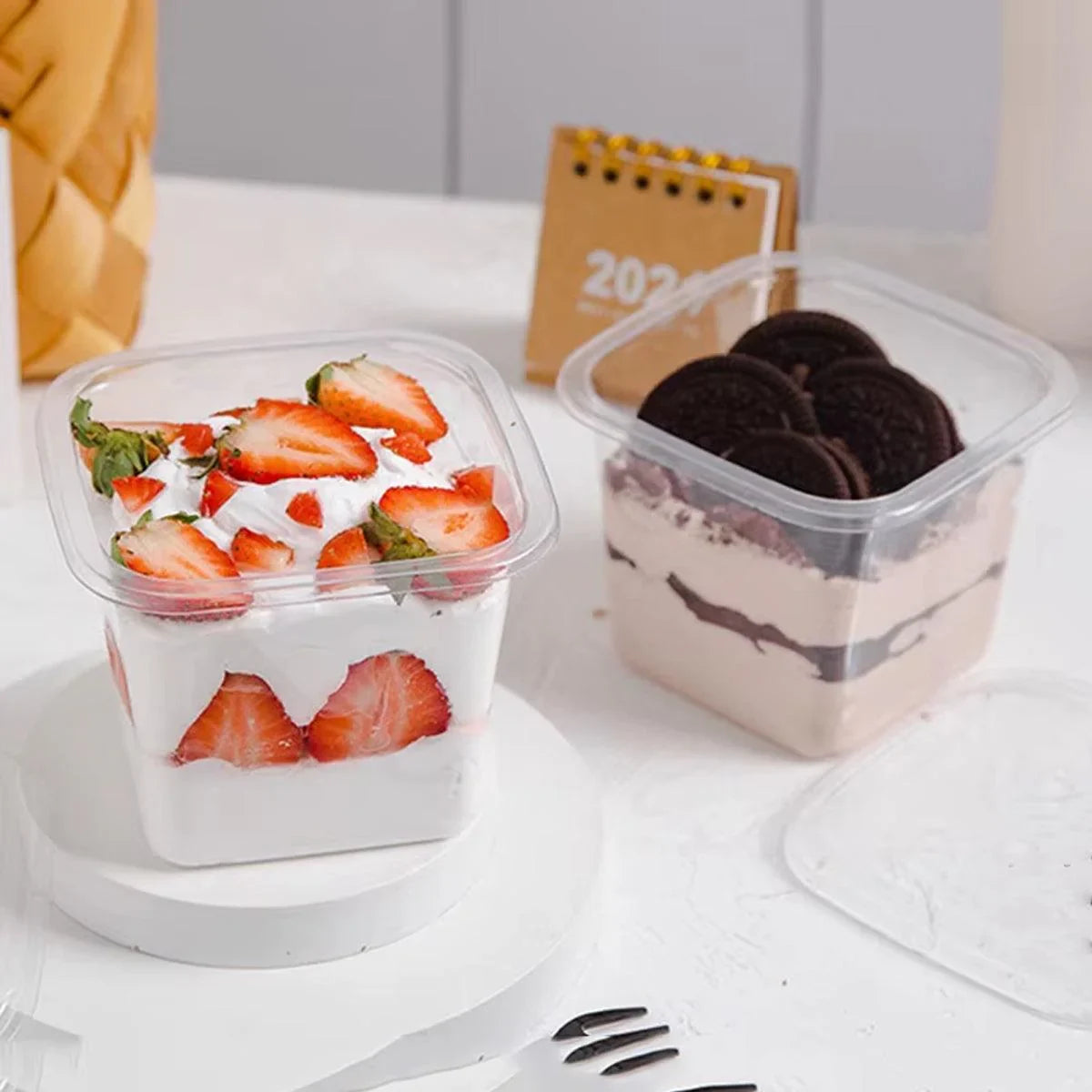 Dessert Box Cake Box Bakery Packaging 100PCS