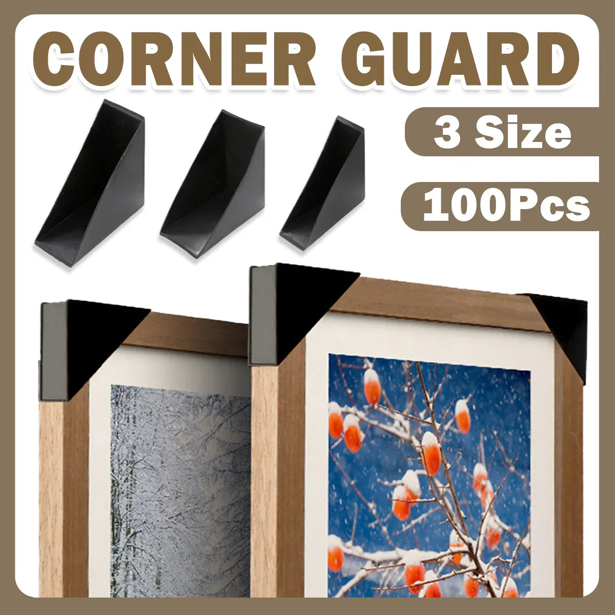100pcs Plastic Corner Protectors for Frame Furniture Edge