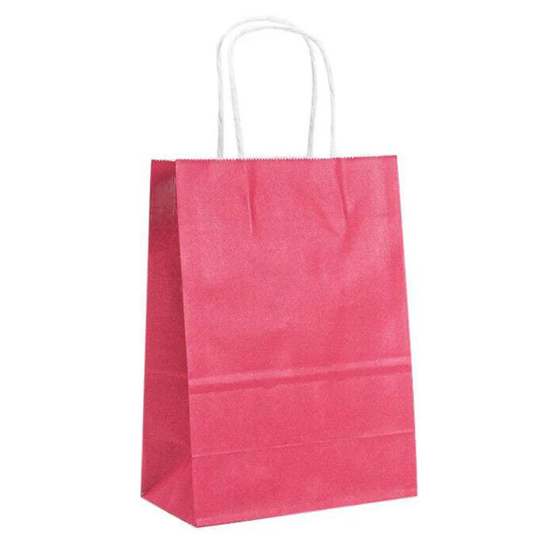 Kraft Carry Shopping Paper Bags 20PCS 12Colours