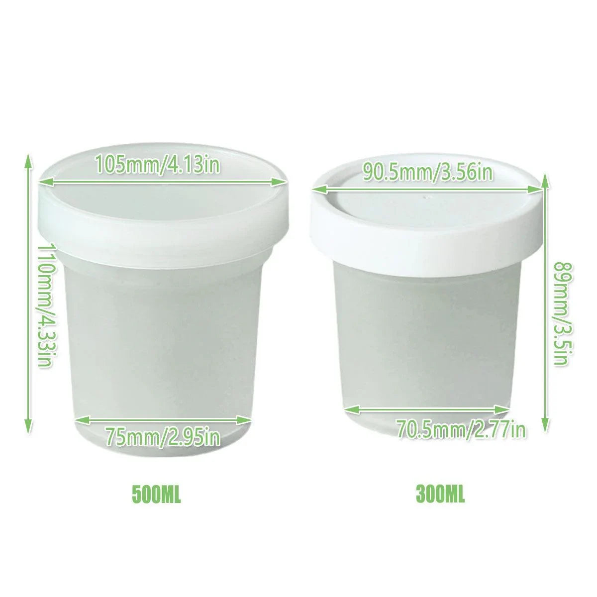 Dessert Packing Boxes Clear Takeout Cup Containers 50PCS