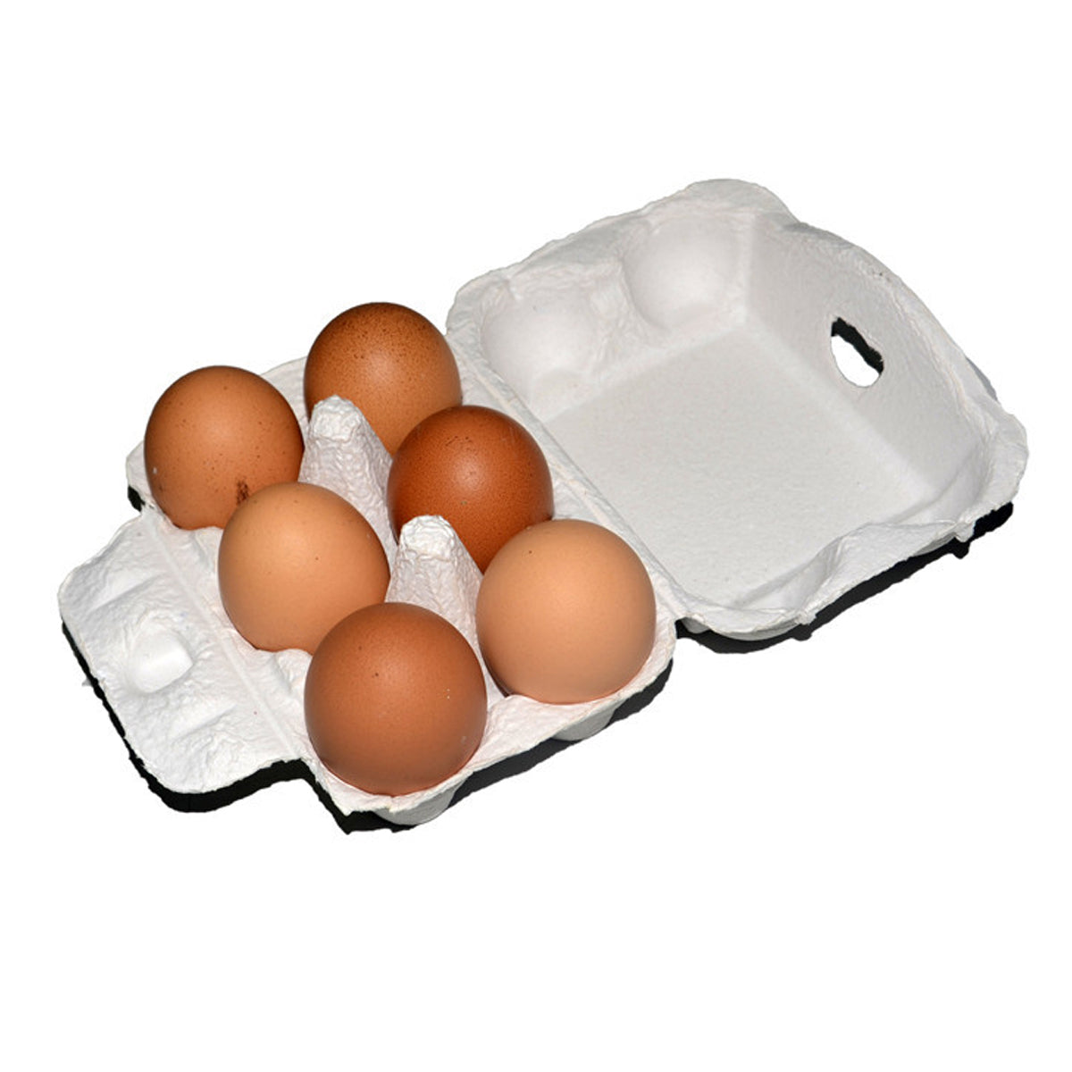 200PCS 6 Slot Paper Egg Trays Molded Pulp Egg Packaging Trays