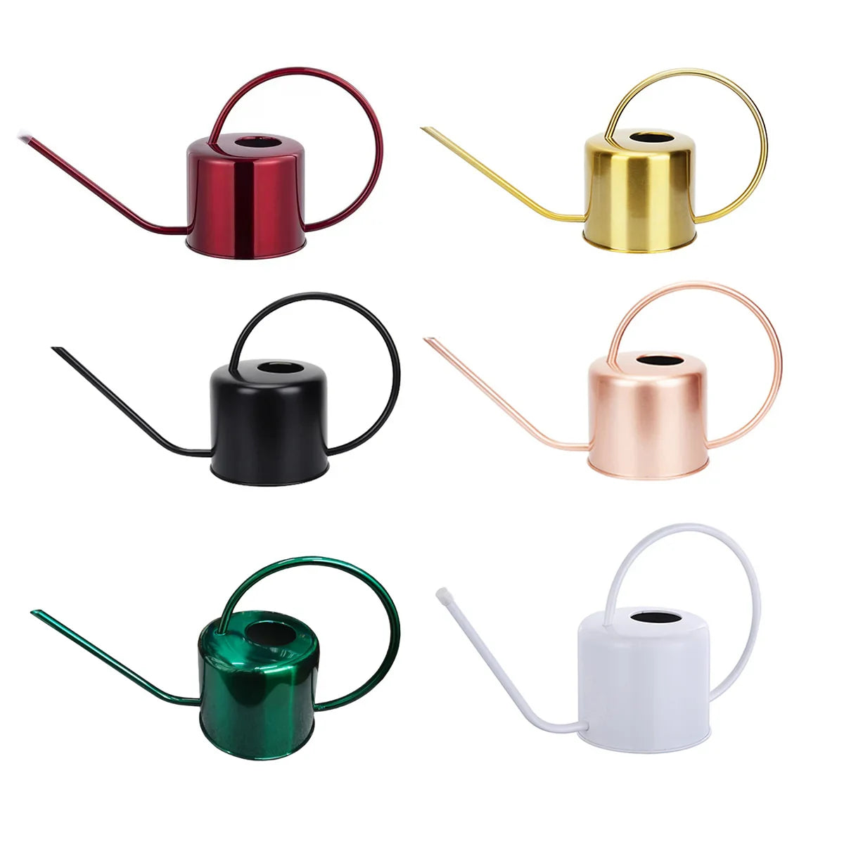 Indoor and Garden Plants Metal Retro Watering Can 6 Colors 1PC