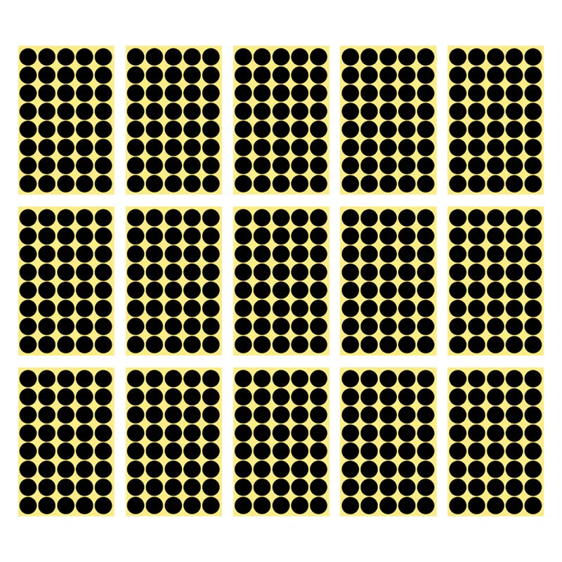 8/13/25/50mm Round Sticker Dots Adhesive Labels Neutral