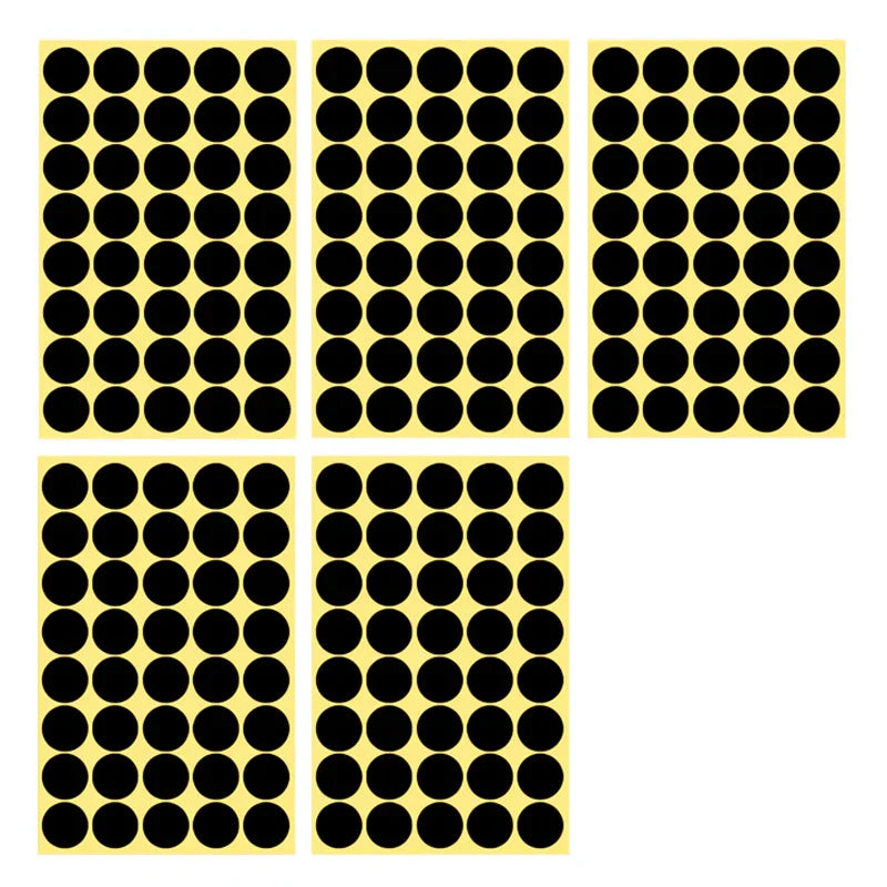 8/13/25/50mm Round Sticker Dots Adhesive Labels Neutral