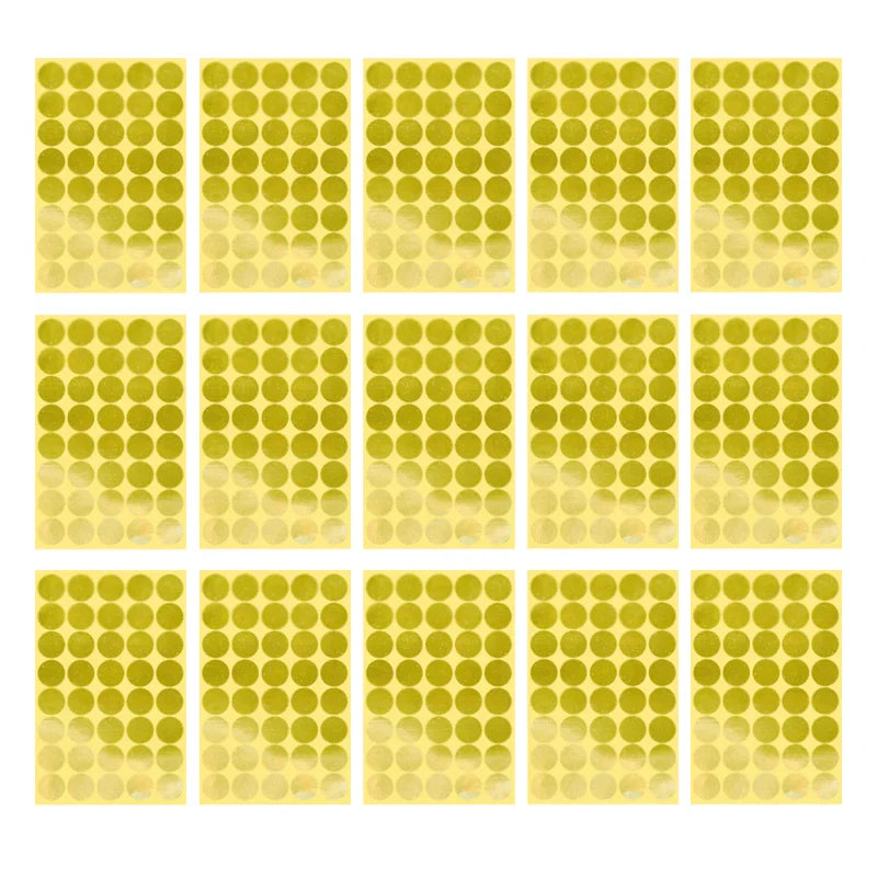 8/13/25/50mm Round Sticker Dots Adhesive Labels Neutral