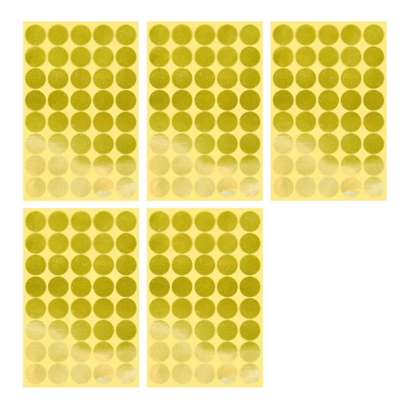 8/13/25/50mm Round Sticker Dots Adhesive Labels Neutral