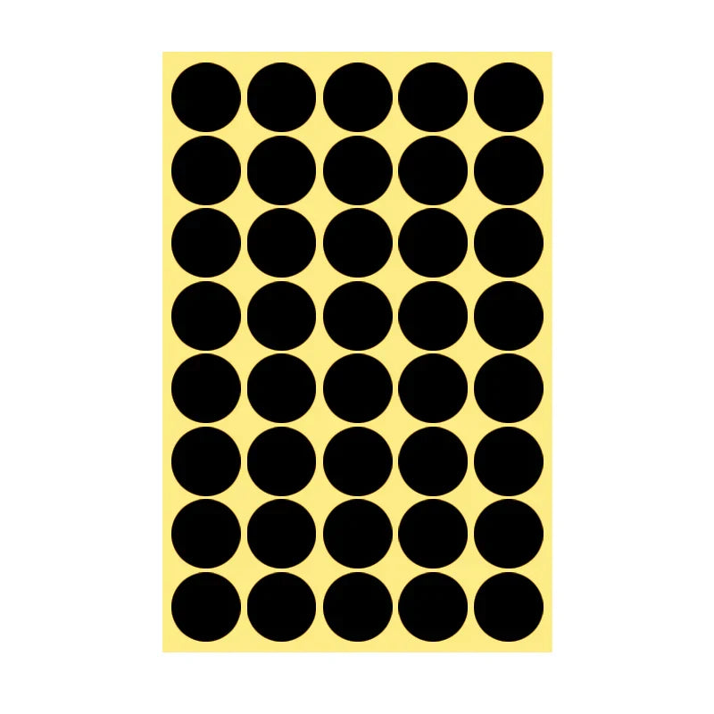 8/13/25/50mm Round Sticker Dots Adhesive Labels Neutral