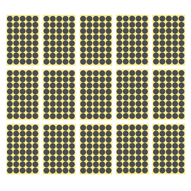 8/13/25/50mm Round Sticker Dots Adhesive Labels Neutral