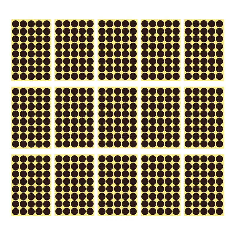 8/13/25/50mm Round Sticker Dots Adhesive Labels Neutral