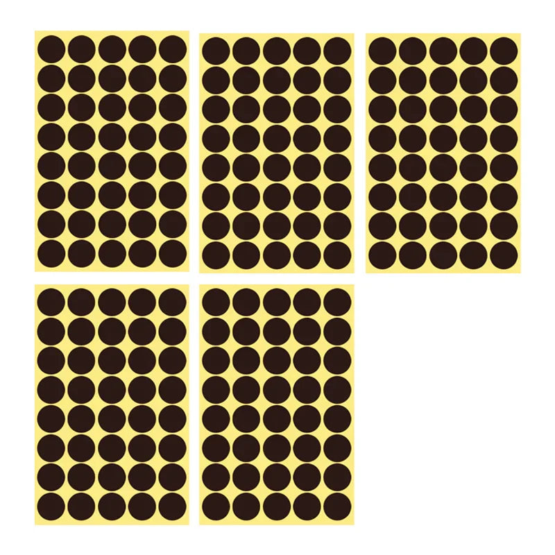 8/13/25/50mm Round Sticker Dots Adhesive Labels Neutral