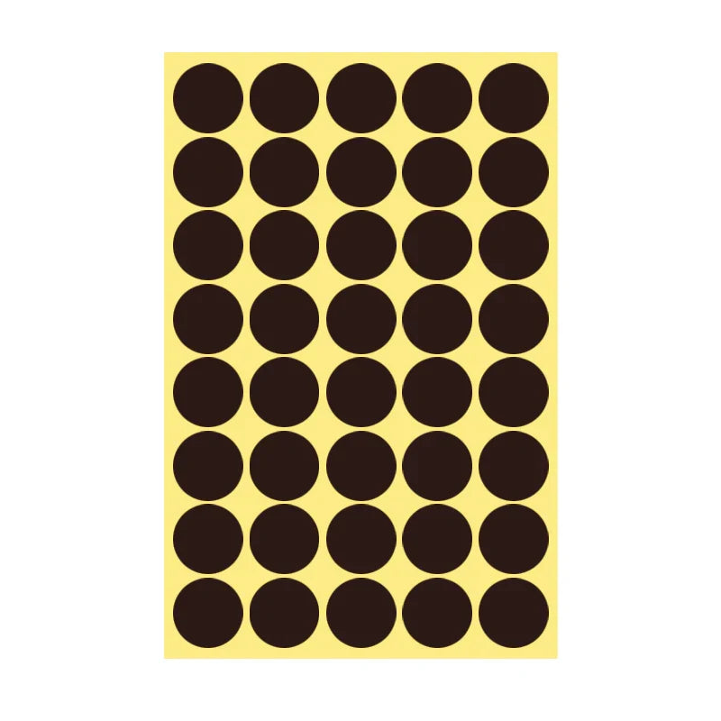 8/13/25/50mm Round Sticker Dots Adhesive Labels Neutral