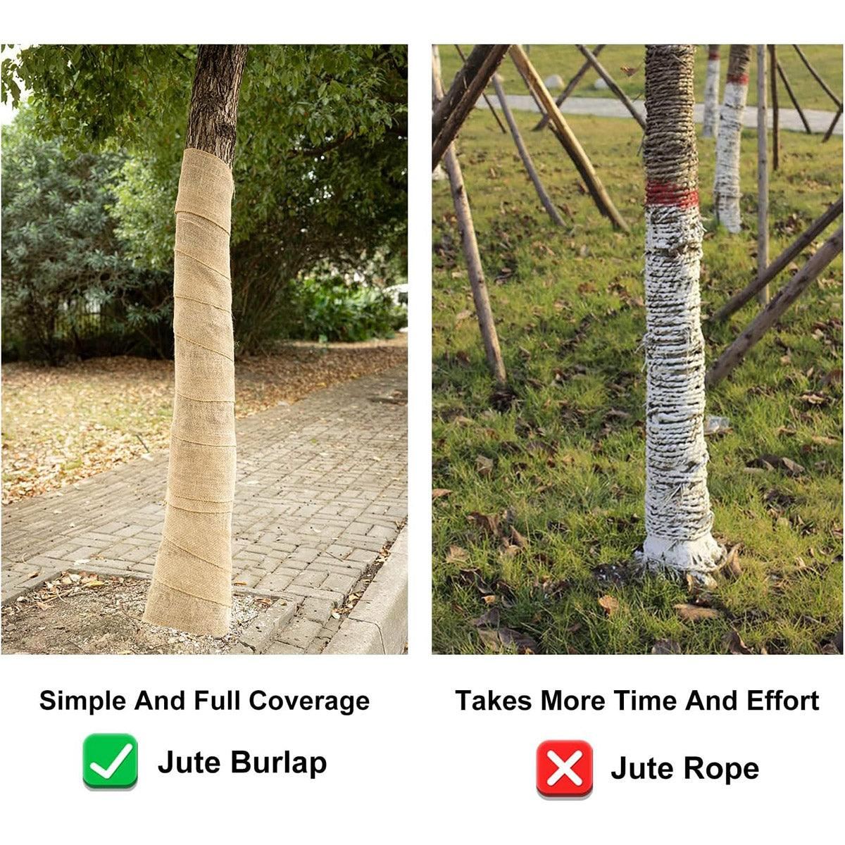 Burlap Tree Trunk Protection Bags 2PCS