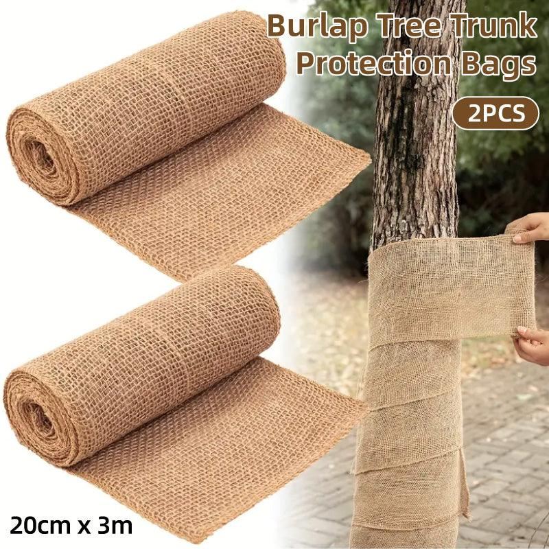 Burlap Tree Trunk Protection Bags 2PCS