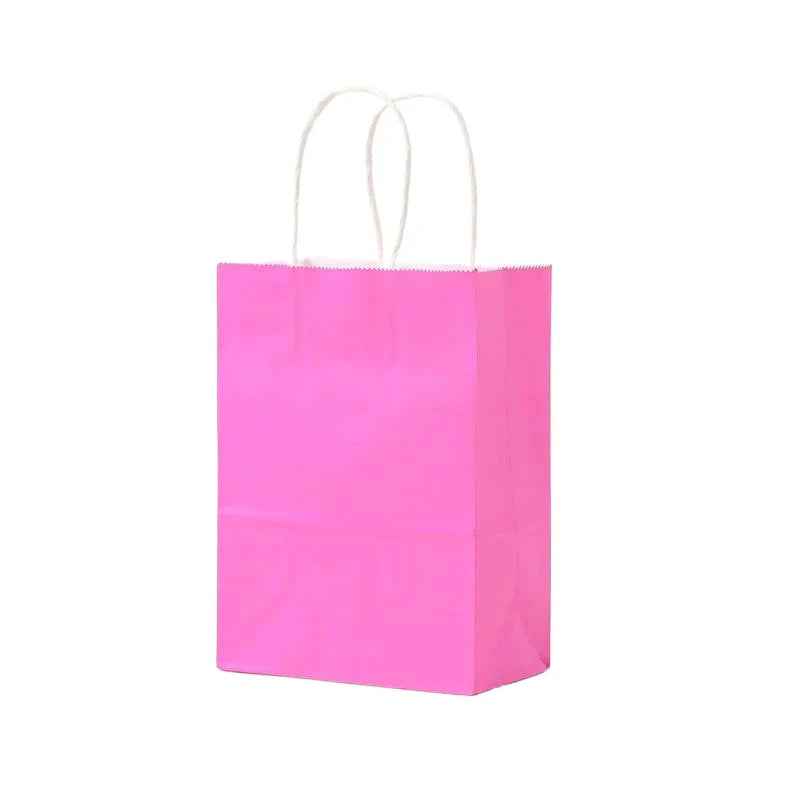 Kraft Carry Shopping Paper Bags 20PCS 12Colours