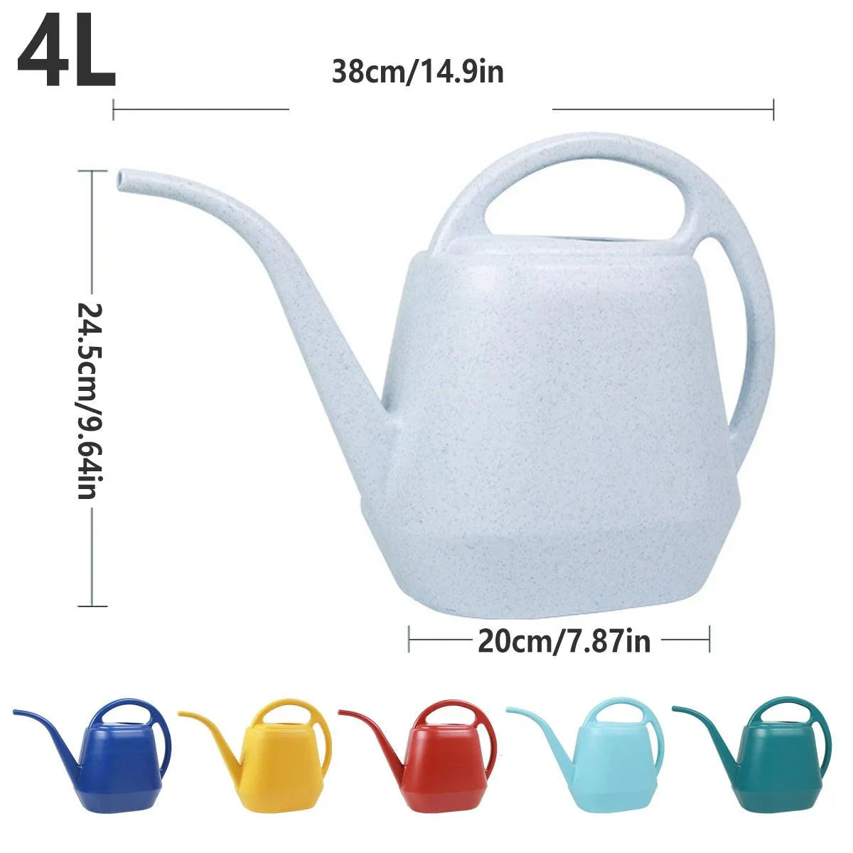 4L Long Spout Watering Can Gardening Tool 1Pack