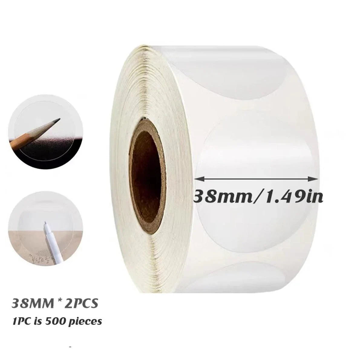 Transparent Seal Stickers 2PCS