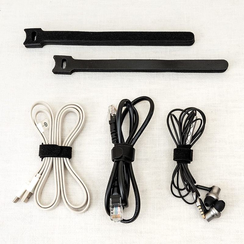 10/20/50x Cable Ties Hook and Loop Cable Ties Organiser Cords