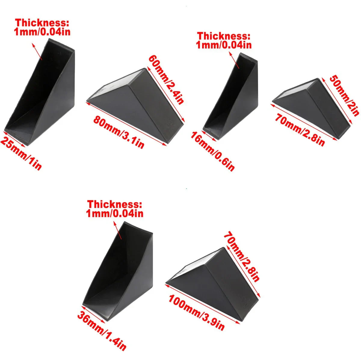100pcs Plastic Corner Protectors for Frame Furniture Edge