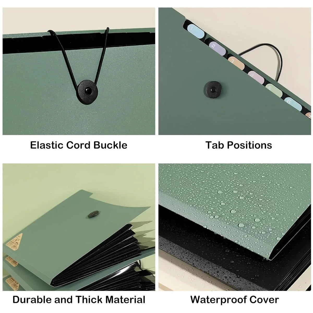 File Folder Organizer Bag Document Holder 8Cell