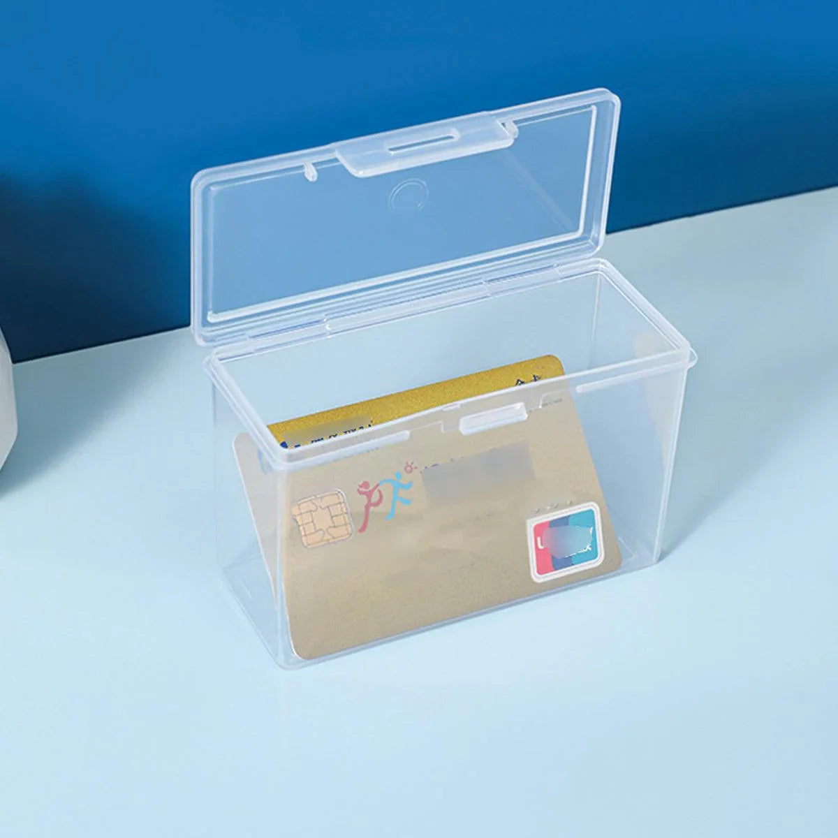 Card Storage Box Transparent Plastic Holder 10PCS