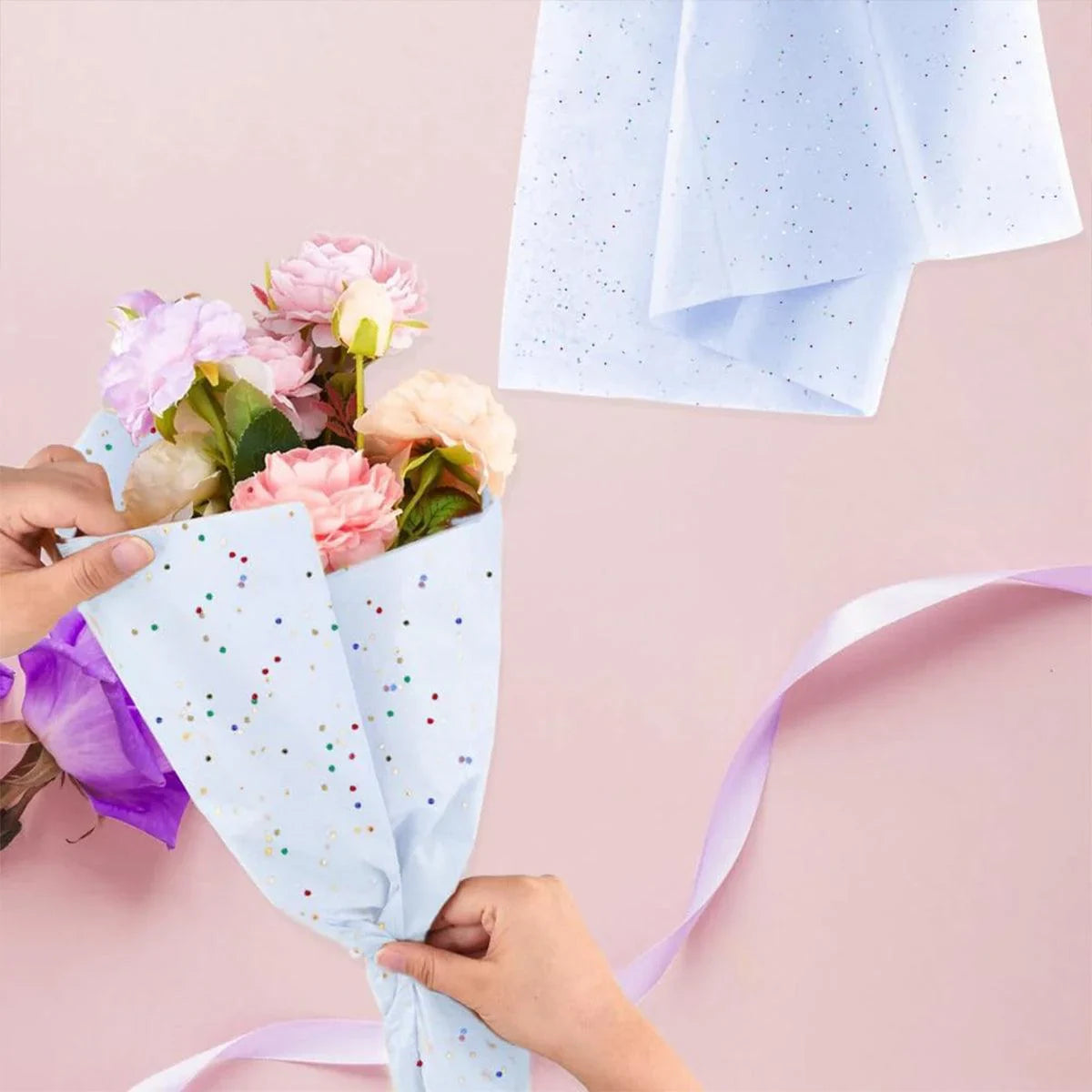 Floral Wrapping Paper Gift Packaging 50Sheets