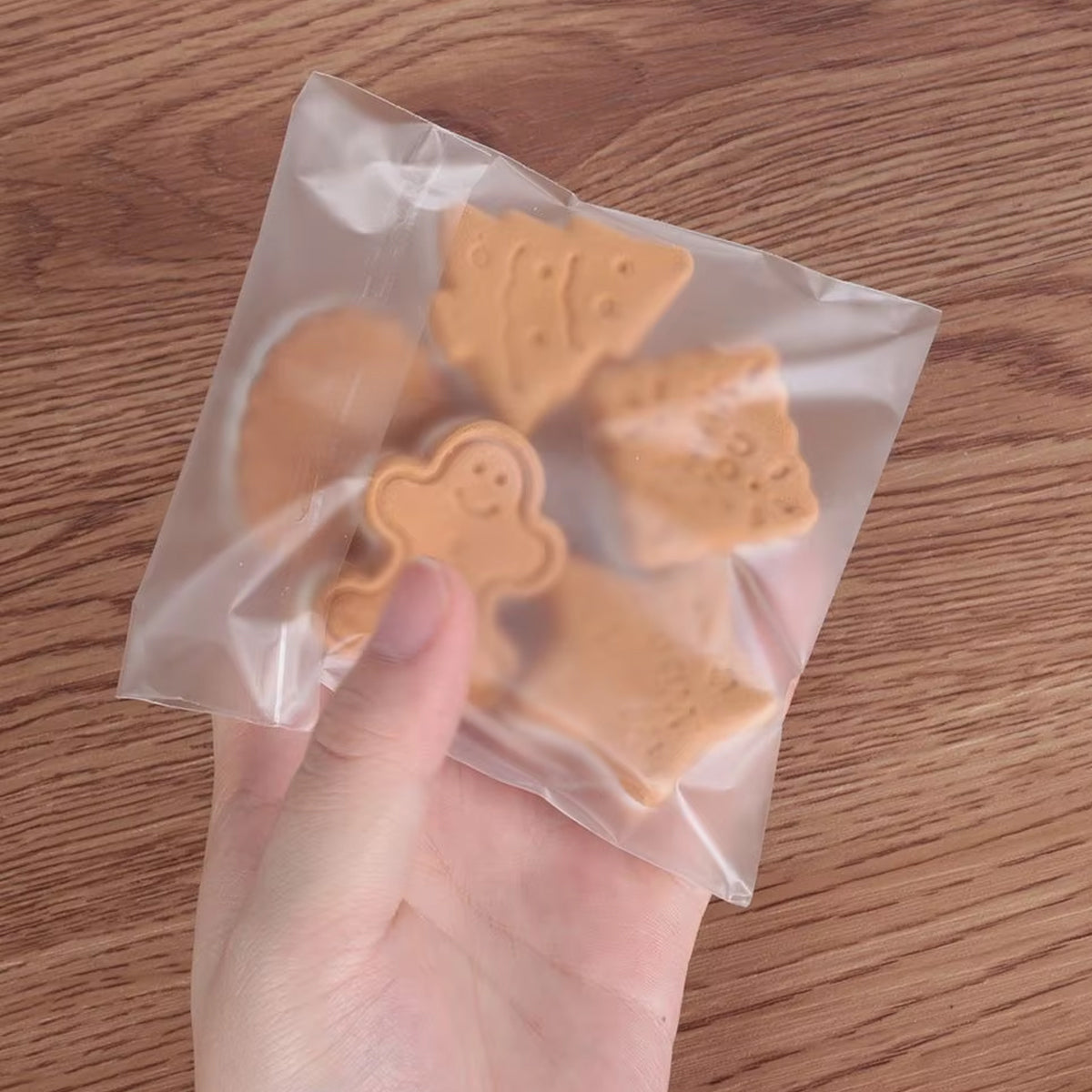 Clear Plastic Self Adhesive Candy Packaging Bags 100PCS