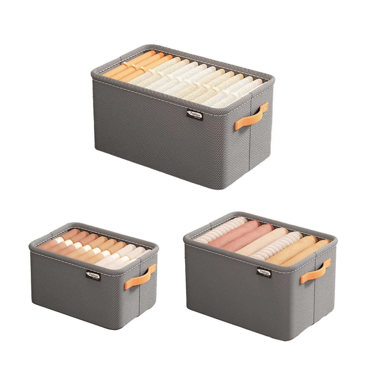 Clothes Storage Box Fabric Organizer 3PCS