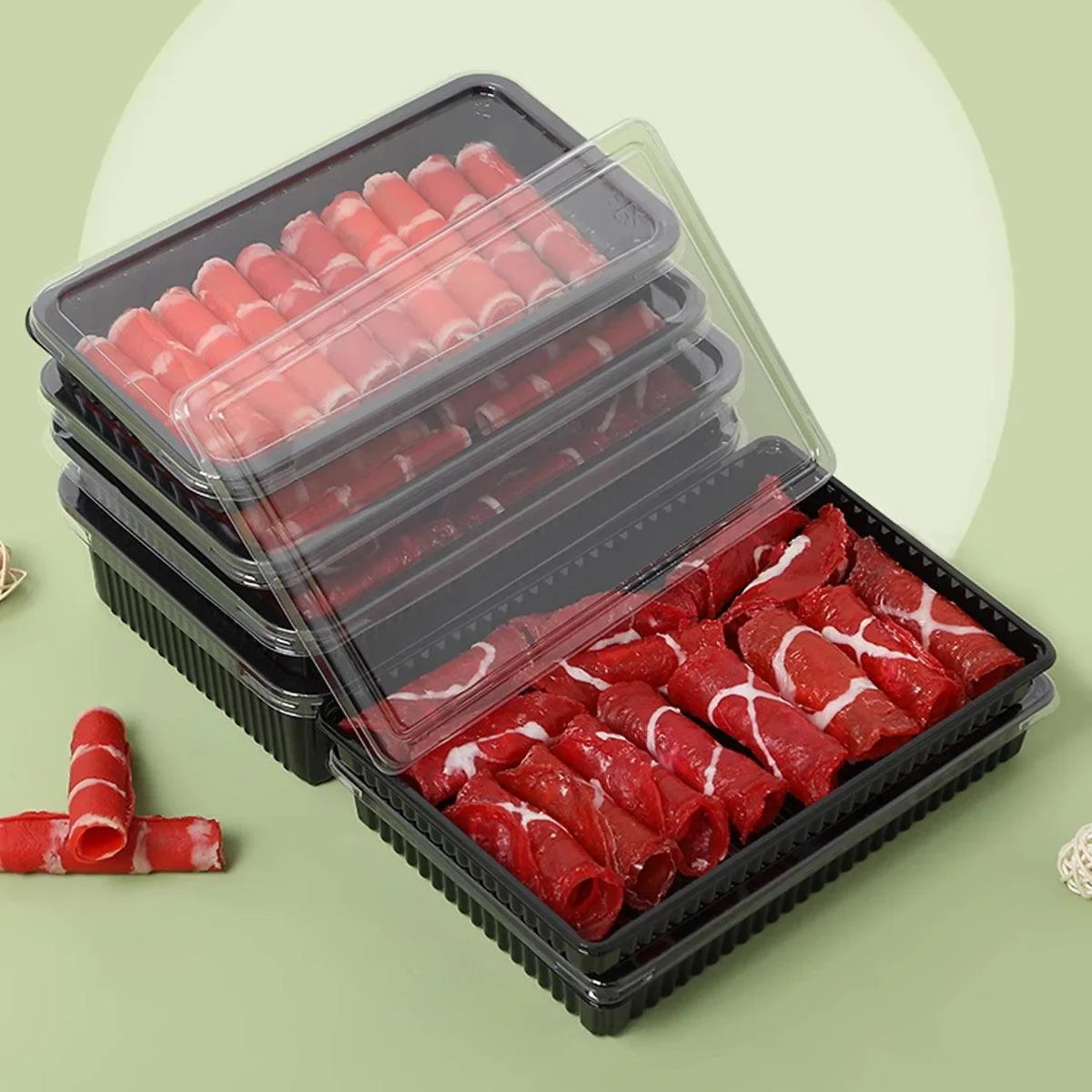 Meat Roll Packing Box Frozen Meat Container 100PCS