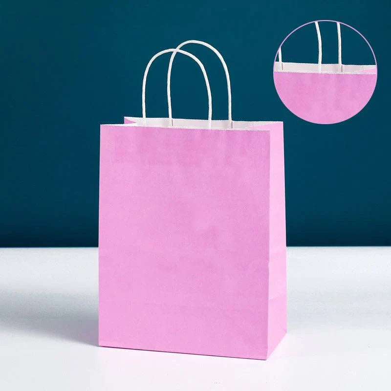 Kraft Carry Shopping Paper Bags 20PCS 12Colours