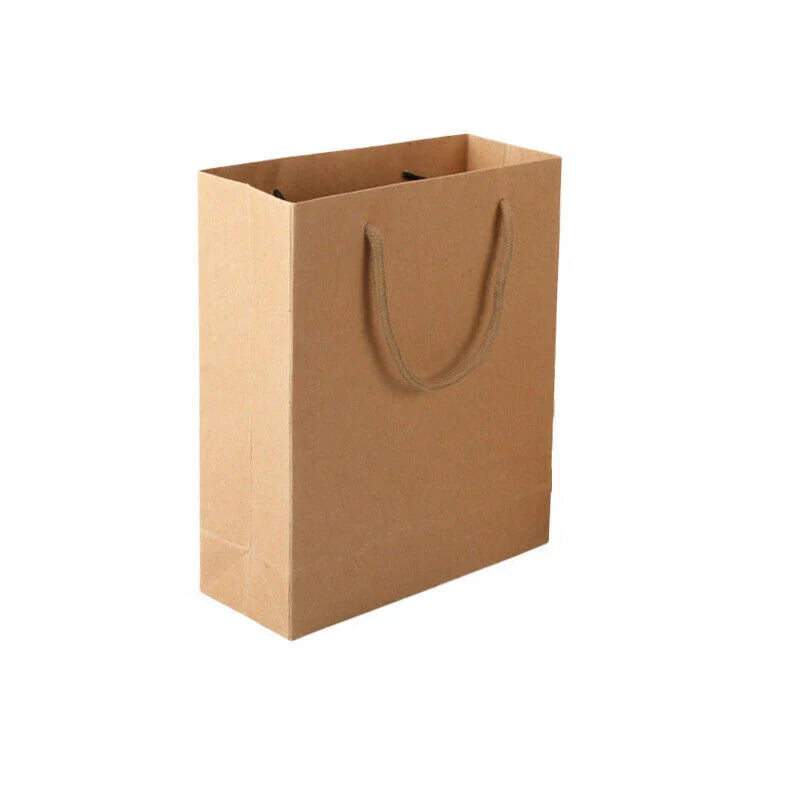 Kraft Paper Bags with Handles 50PCS 6Sizes