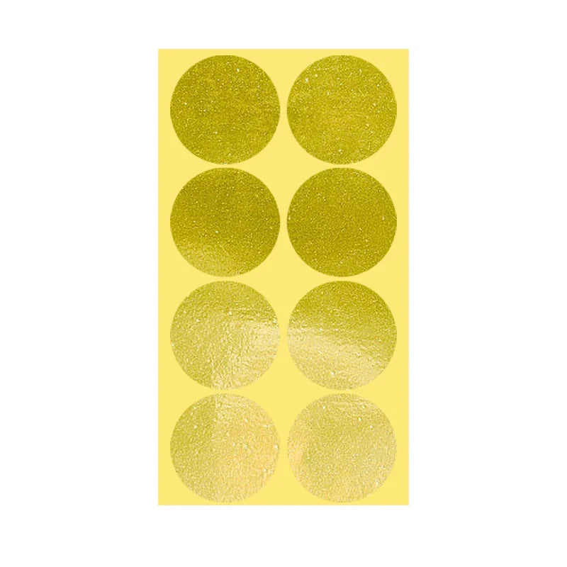 8/13/25/50mm Round Sticker Dots Adhesive Labels Neutral