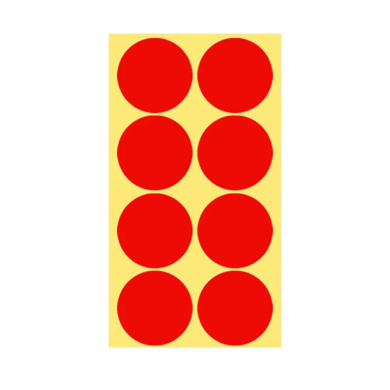 8/13/25/50mm Round Sticker Dots Adhesive Labels Warm-toned
