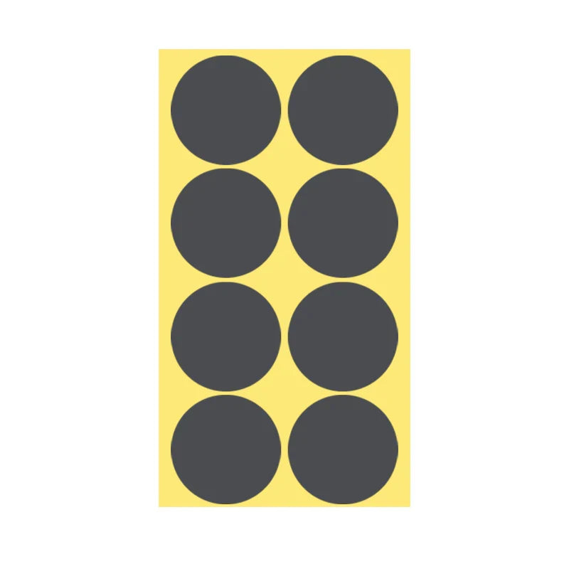 8/13/25/50mm Round Sticker Dots Adhesive Labels Neutral