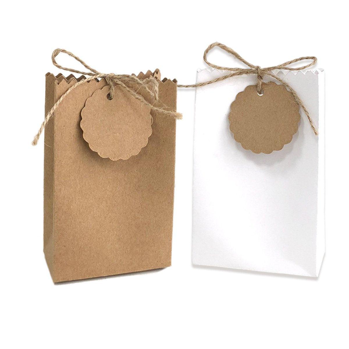 50pcs Bag Shaped Candy Box Diy Kraft Paper – Discount Packaging Warehouse